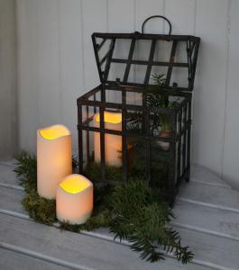 Star Trading Paul Blockljus LED Utomhus Beige 15cm