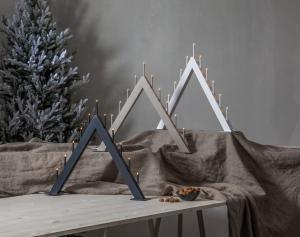 Star Trading Buzz Adventsljusstake Grafit 50cm