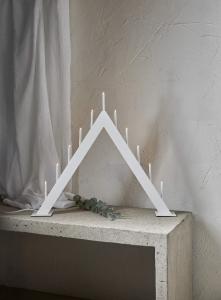 Star Trading Buzz Adventsljusstake Vit 50cm