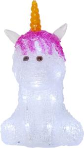 Star Trading Crystaline Enhörning Dekorationsfigur Vit