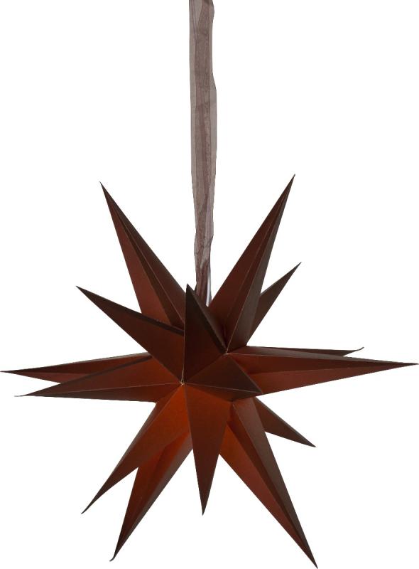 Star Trading December Pappersstjärna 45cm Brun at lavanille