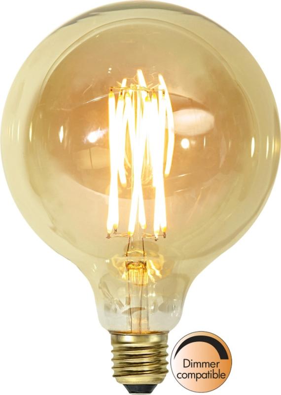 Star Trading LED-Lampa E27 G125 Vintage Gold 3,7W at lavanille