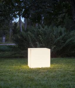 Star Trading Gardenlight Kub Vit 30cm