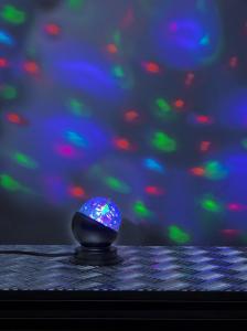 Bordslampa Svart Star Trading Disco LED 10,5cm