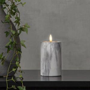 Star Trading Flamme Marble Blockljus LED 15cm