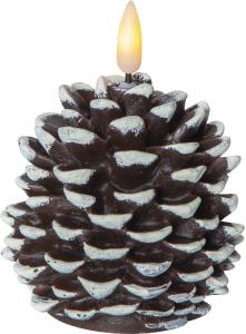 Star Trading Flamme Kotte Blockljus LED Brun