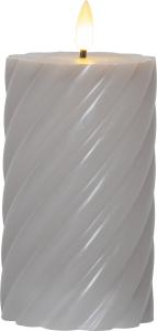 Star Trading Flamme Blockljus LED Grå 15cm