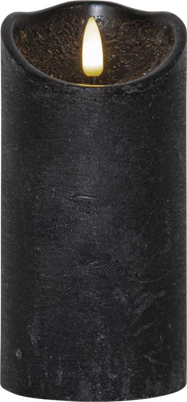 Blockljus LED Svart Flamme Rustic Star Trading 15cm at lavanille