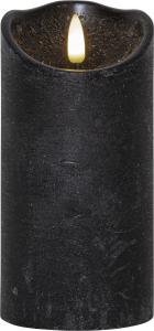 Blockljus LED Svart Flamme Rustic Star Trading 15cm