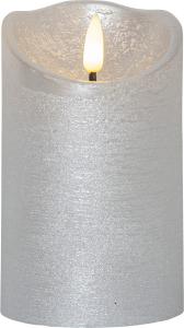 Star Trading Flamme Rustic Blockljus LED Silver 12,5cm