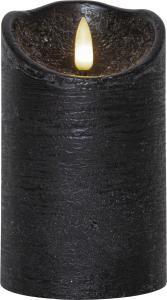 Blockljus LED Svart Flamme Rustic Star Trading 12,5cm