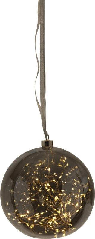 Star Trading Glow Glaskula LED Rökfärgad 20 cm at lavanille