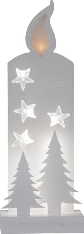 Star Trading Grandy Ljussilhuett Vit 36cm at lavanille