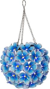 Star Trading Hortensia Solcellsdekoration 16cm Blå