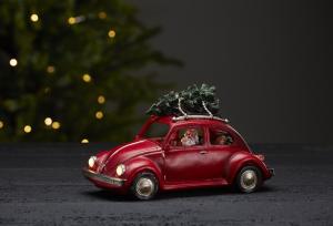 Star Trading Panorama Merryville Julbil Röd 14,5cm