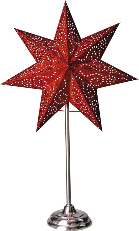 Star Trading Antique Julstjärna Röd 55cm at lavanille