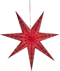 Star Trading Antique Julstjärna 60cm Röd