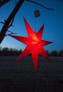 Star Trading Alice Julstjärna Batteridriven Röd 60 cm