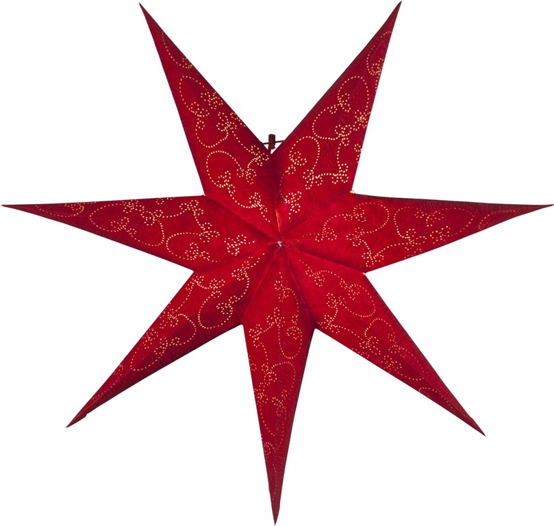 Star Trading Decorus Julstjärna 63cm Röd