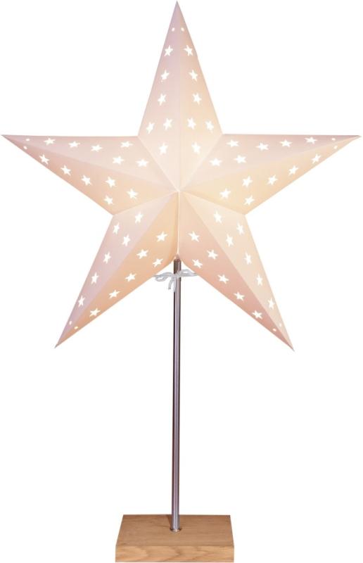 Star Trading Leo Julstjärna På Fot Vit 65cm at lavanille