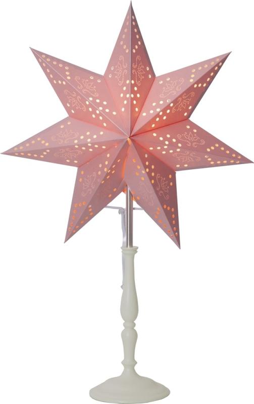 Star Trading Romantic Julstjärna På Fot Rosa 55 cm at lavanille
