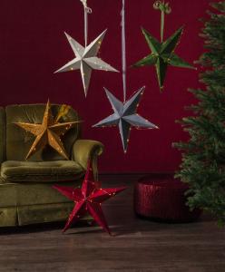 Star Trading Velvet Pappersstjärna Grå 60cm