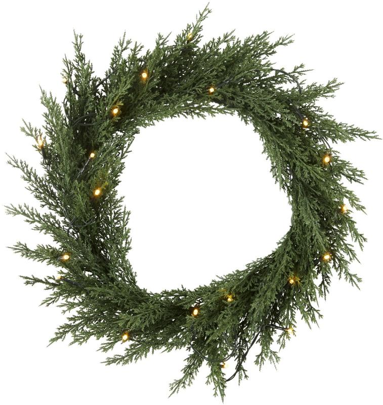 Star Trading Thuja Krans Batteri Grön at lavanille