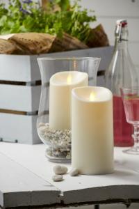 Star Trading M-Twinkle Blockljus LED Utomhus Elfenben 15cm