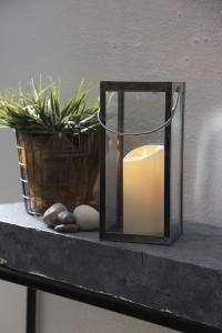 Star Trading M-Twinkle Blockljus LED Utomhus Elfenben 17,5cm