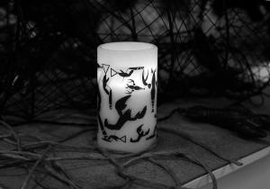 Star Trading Crayfish Blockljus LED Vit 12,5cm