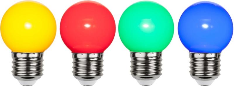 Star Trading LED-Lampa E27 Outdoor Lighting 1W Multi 4-Pack at lavanille