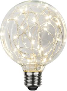 Star Trading LED-Lampa E27 G95 Decoled 1,5W Klar