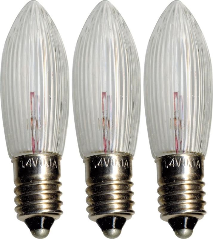 Star Trading Reservlampa E10 1,8W Klar 3-Pack at lavanille