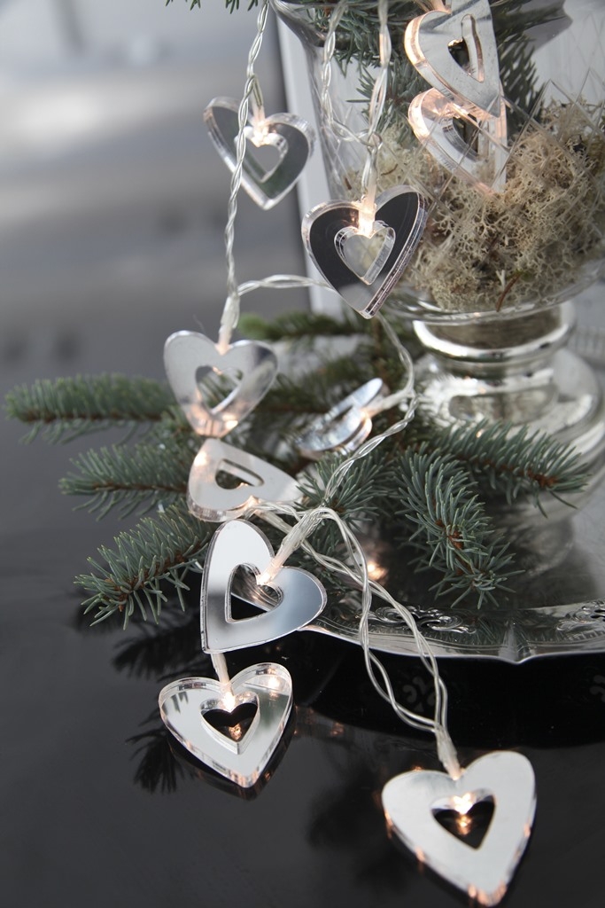 Star Trading Ljusslinga Inomhus Batteridriven Silver Mirrola