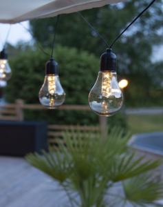 Star Trading Ljusslinga Utomhus Batteridriven Svart Glow 4,05m