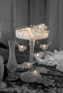 Star Trading Ljusslinga Inomhus Batteridriven Transparent Dew Drop 1m