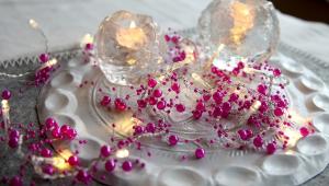 Star Trading Ljusslinga Inomhus Batteridriven Rosa Pearlz 1,1m