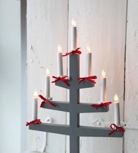 Star Trading Trapp Ljusstake 54cm Grå