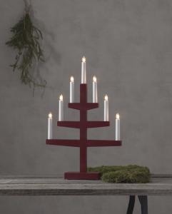 Star Trading Trapp Ljusstake 54cm Röd