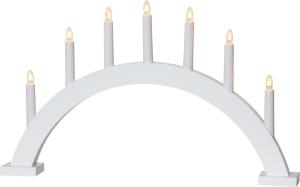 Star Trading Trapp Adventsljusstake Båge 34 cm Vit