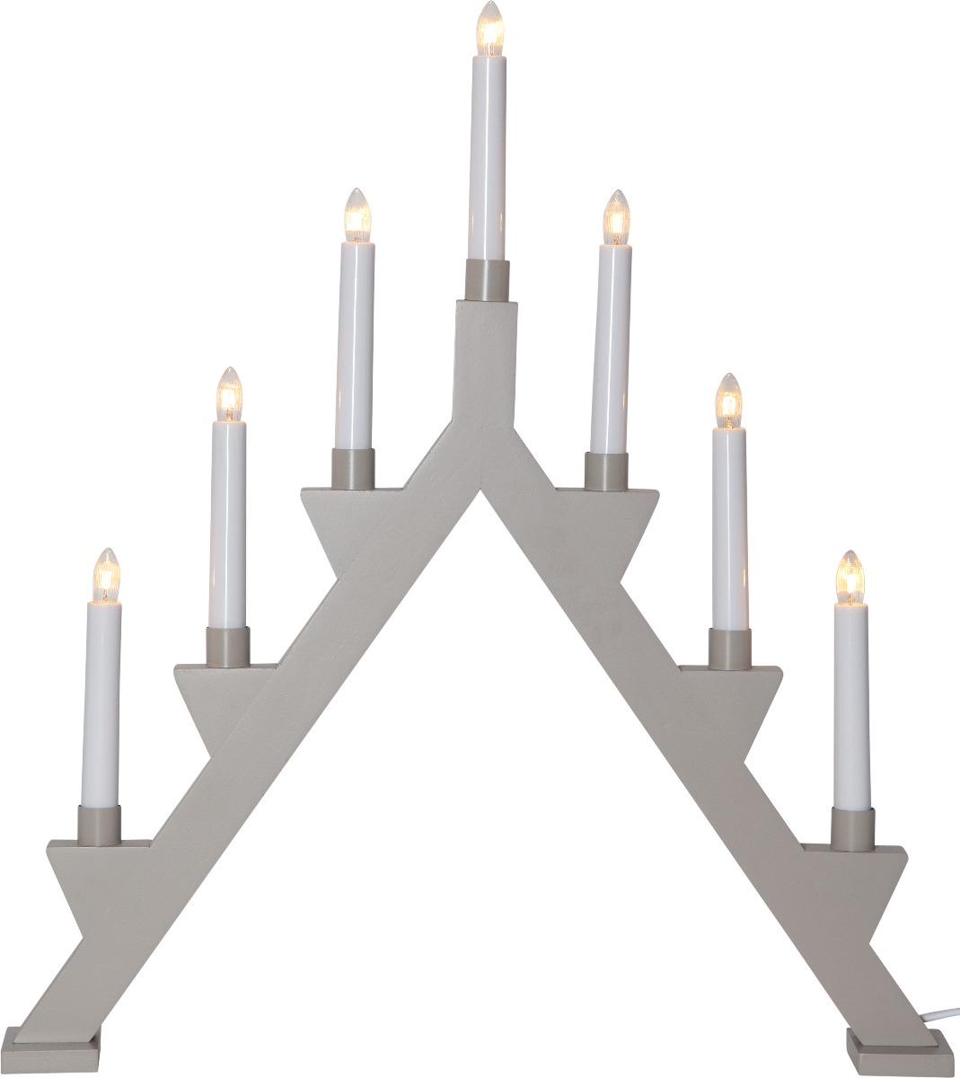 Star Trading Zack Adventsljusstake 53cm Grå