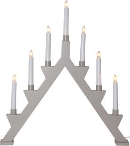 Star Trading Zack Adventsljusstake 53cm Grå