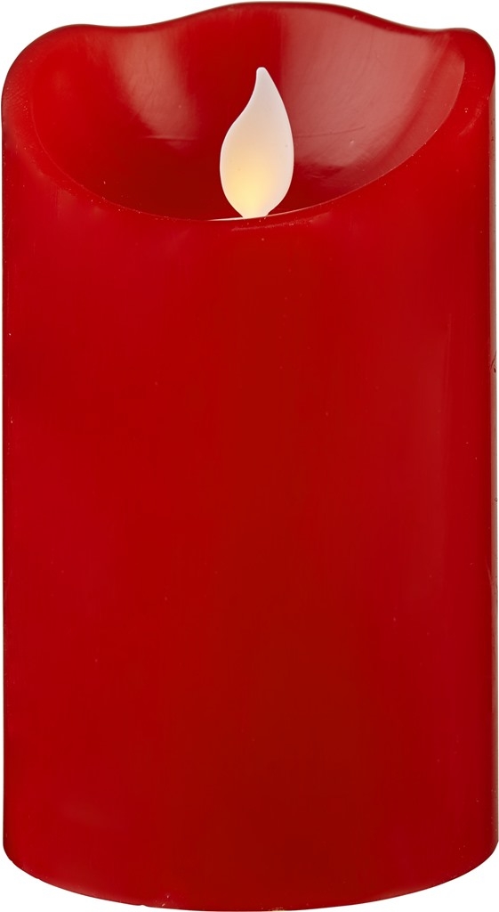 Star Trading M-Twinkle Blockljus LED Röd 12,5cm