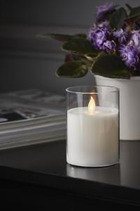 Star Trading M-Twinkle Blockljus LED Vit 10cm