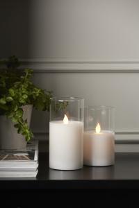 Star Trading M-Twinkle Blockljus LED Vit 15cm