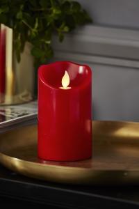 Star Trading M-Twinkle Blockljus LED Röd 12,5cm