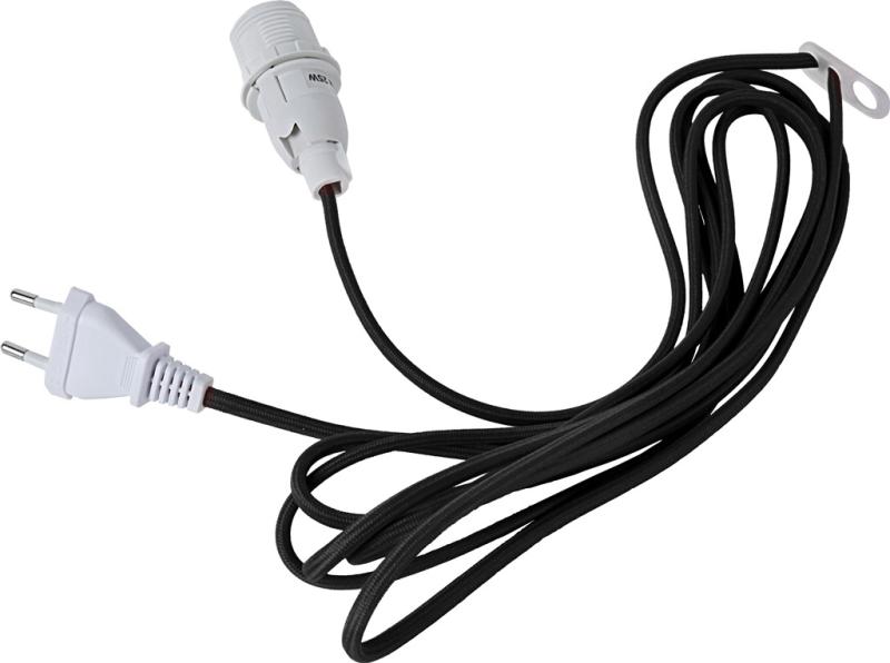 Star Trading Lacy Sladdställ E14 Svart 3,5m at lavanille