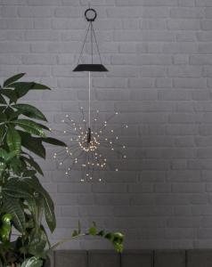 Star Trading Firework Solcellsdekoration Svart 45cm