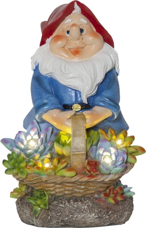 Star Trading Gnomy Solcellsdekoration Multi 22cm at lavanille