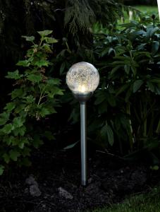 Solcellspollare Roma Rostfritt Stål 45cm Star Trading